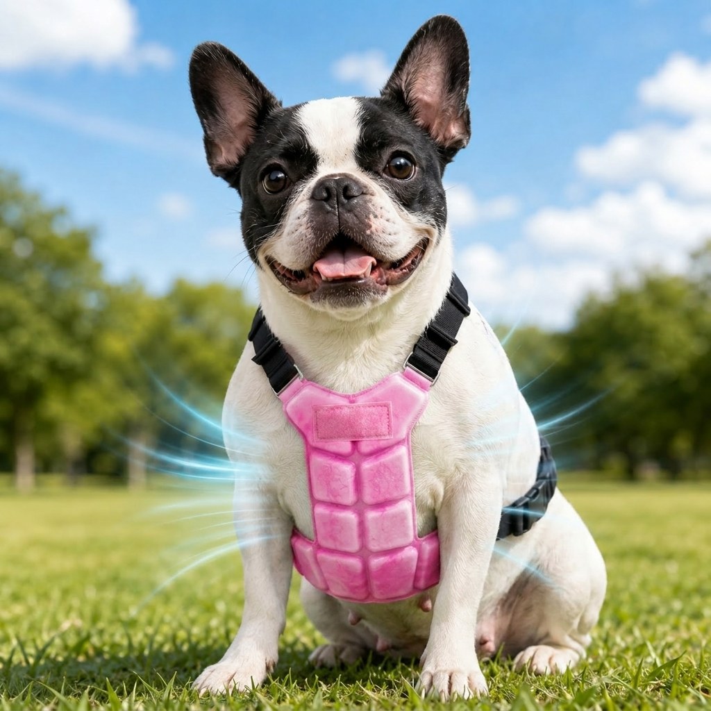 Sevaros FrostPaws Pet Cooling Vest Phase Change No Electricity – Reusable PCM Cooling Harness for Dogs Cats Summer Walks Outdoor | Sevaros FrostPaws